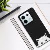 Husa Xiaomi Redmi Note 13 Pro 5G, Negru/Alb, Silicon, KWM000020NU002C