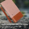 Husa Apple iPhone 15 Pro, Roz deschis/Maro, Textil/Silicon, KWM000022RL001C