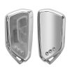 Husa Cheie Auto Kwmobile pentru VW/Seat 5 Butoane, Argintiu, Silicon, KWM000025HD001C
