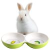 Castron dublu Navaris anti-varsare pentru animale mici, ceramica, NAV000013SF003C