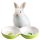 Castron dublu Navaris anti-varsare pentru animale mici, ceramica, NAV000013SF003C
