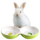 Castron dublu Navaris anti-varsare pentru animale mici, ceramica, NAV000013SF003C