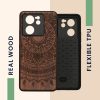Husa Xiaomi 13T/13T Pro, Maro, Lemn/Silicon, KWM000020IR005C