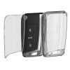 Husa Cheie Auto Kwmobile pentru VW 3 Butoane, Transparent, Silicon, KWM000025JK001C