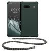 Husa cu jnur Google Pixel 7a, Verde inchis, Silicon, KWM000019YH008C
