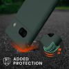 Husa cu jnur Google Pixel 7a, Verde inchis, Silicon, KWM000019YH008C