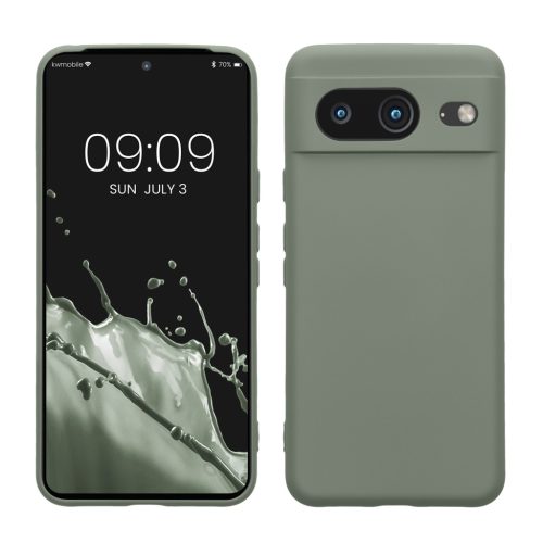 Husa Google Pixel 8, Verde deschis, Silicon, KWM0000208L018C