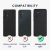 Husa Samsung Galaxy A55 5G, Maro/Negru, Lemn/Silicon, KWM000021QZ001C