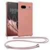 Husa cu jnur Google Pixel 7a, Roz, Silicon, KWM000019YH009C