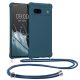 Husa cu jnur Google Pixel 7a, Albastru inchis, Silicon, KWM000019YH010C