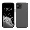 Husa Apple iPhone 12/iPhone 12 Pro, Gri, Silicon, KWM000013WJ007C