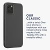 Husa Apple iPhone 12/iPhone 12 Pro, Gri, Silicon, KWM000013WJ007C