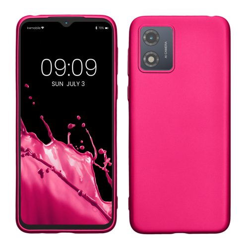 Husa Motorola Moto E13, Roz, Silicon, KWM000022OW004C