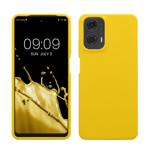 Husa Motorola Moto G24/Moto E14/Moto G04, Galben, Silicon, KWM000022RP005C