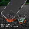 Husa cu jnur Motorola Moto G24/Moto E14/Moto G04, Transparent/Negru, Silicon, KWM000022RS001C