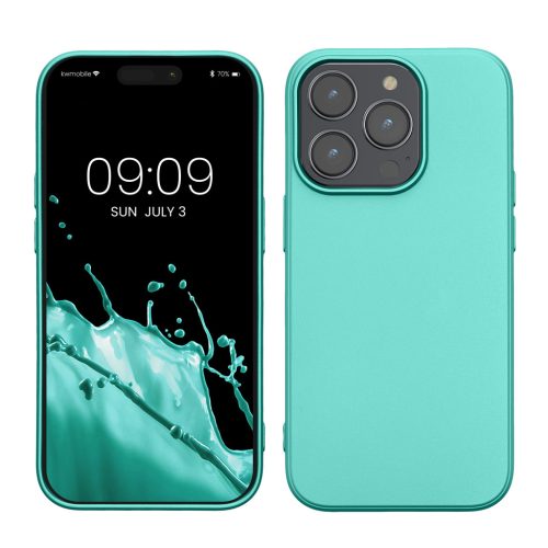 Husa Apple iPhone 14 Pro, Verde, Silicon, KWM000022RW002C