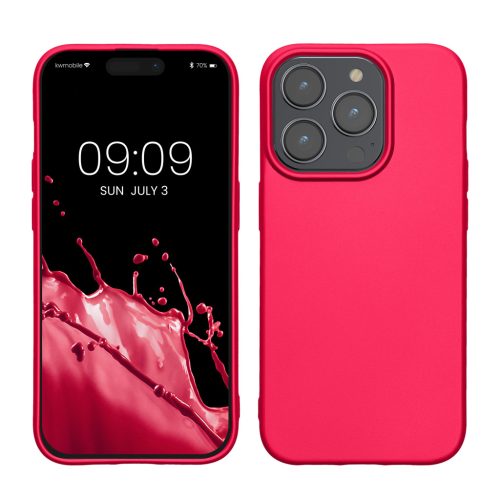 Husa Apple iPhone 15 Pro, Roz, Silicon, KWM000022RY003C