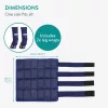 Set 2 bandaje racire picioare cai Navaris, 42x40x2.2 cm, terapie cu gheata, negru, plastic