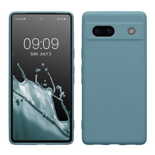 Husa Google Pixel 7a, Verde, Silicon, KWM000019YF026C