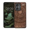 Husa Xiaomi Redmi Note 13 Pro Plus 5G, Maro, Lemn/Silicon, KWM000020KL003C