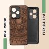 Husa Xiaomi Redmi Note 13 Pro Plus 5G, Maro, Lemn/Silicon, KWM000020KL003C