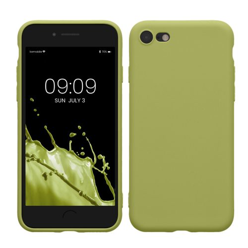 Husa Apple iPhone SE (2022)/iPhone SE (2020)/iPhone 8, Verde deschis, Silicon, KWM0000083F051C