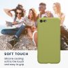 Husa Apple iPhone SE (2022)/iPhone SE (2020)/iPhone 8, Verde deschis, Silicon, KWM0000083F051C