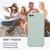Husa Apple iPhone SE (2022)/iPhone SE (2020)/iPhone 8, Verde deschis, Silicon, KWM0000083F053C
