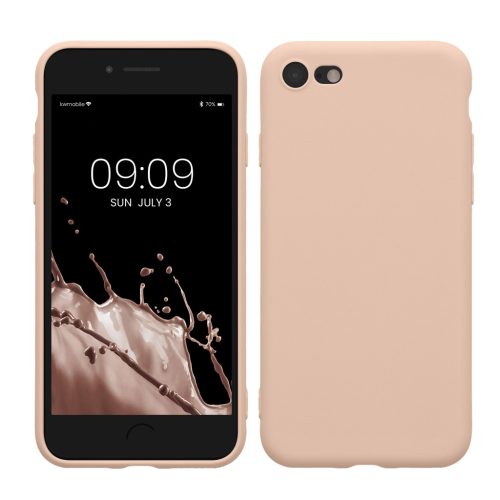 Husa Apple iPhone SE (2022)/iPhone SE (2020)/iPhone 8, Crem, Silicon, KWM0000083F057C