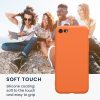 Husa Apple iPhone SE (2022)/iPhone SE (2020)/iPhone 8, Portocaliu, Silicon, KWM0000083F058C