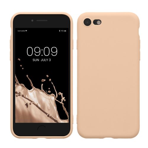 Husa Apple iPhone SE (2022)/iPhone SE (2020)/iPhone 8, Crem, Silicon, KWM0000083F062C
