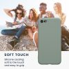 Husa Apple iPhone SE (2022)/iPhone SE (2020)/iPhone 8, Verde, Silicon, KWM0000083F063C
