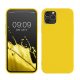 Husa Apple iPhone 12/iPhone 12 Pro, Galben, Silicon, KWM0000129A055C