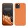 Husa Apple iPhone 12/iPhone 12 Pro, Portocaliu, Silicon, KWM0000129A056C