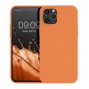 Husa Apple iPhone 12/iPhone 12 Pro, Portocaliu, Silicon, KWM0000129A056C