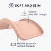 Husa Apple iPhone 12/iPhone 12 Pro, Crem, Silicon, KWM0000129A058C