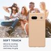 Husa Google Pixel 7a, Crem, Silicon, KWM000019YF030C