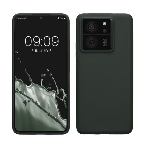 Husa Xiaomi 13T/13T Pro, Verde inchis, Silicon, KWM000020IV007C
