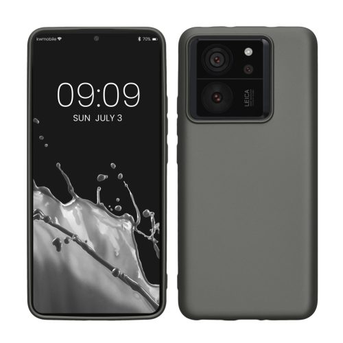 Husa Xiaomi 13T/13T Pro, Gri, Silicon, KWM000020IW005C