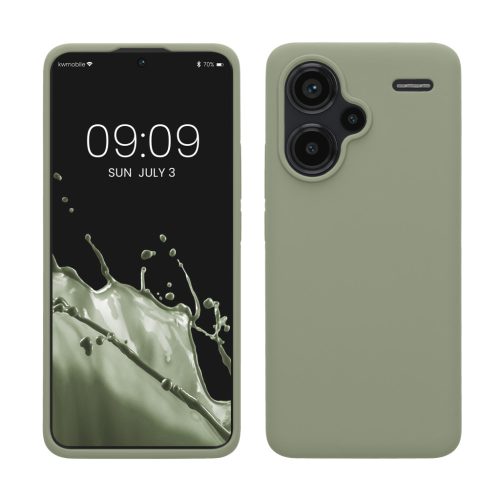 Husa Xiaomi Redmi Note 13 Pro Plus 5G, Verde deschis, Silicon, KWM000020KH009C