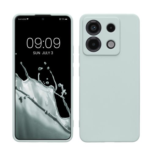 Husa Xiaomi Redmi Note 13 Pro 5G, Verde deschis, Silicon, KWM000020LD014C