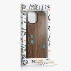 Husa Apple iPhone 15, Maro, Lemn/Silicon, KWM000020EG003C