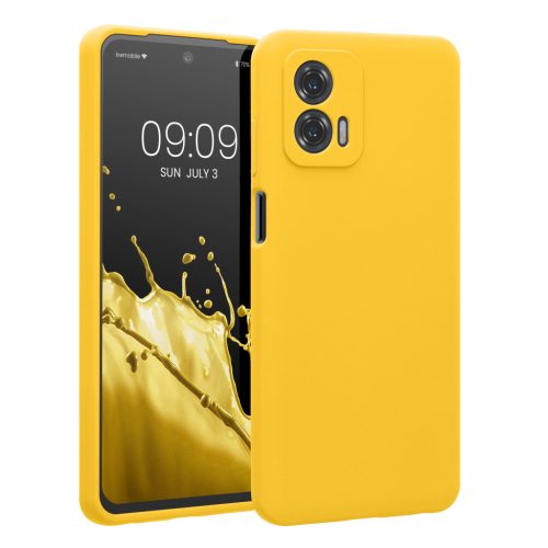 Husa Motorola Moto G73, Galben, Silicon, KWM000018HA005C
