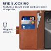 Husa Samsung Galaxy A53 5G, Roz deschis/Maro, Textil/Silicon, KWM000021SA001C