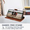 Husa Samsung Galaxy A53 5G, Roz deschis/Maro, Textil/Silicon, KWM000021SA001C