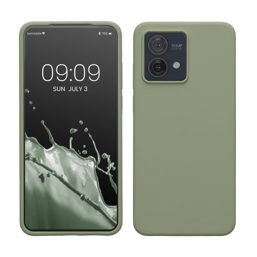 Husa Motorola Moto G84, Verde deschis, Silicon, KWM000022NO011C
