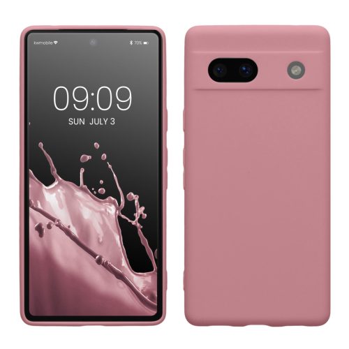 Husa Google Pixel 7a, Roz deschis, Silicon, KWM000019YF031C