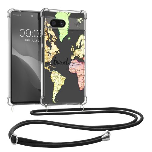 Husa cu jnur Google Pixel 7a, Multicolor, Silicon, KWM000019YL004C
