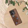 Husa Xiaomi Redmi Note 13 Pro 5G, Maro, Lemn/Silicon, KWM000020MN004C