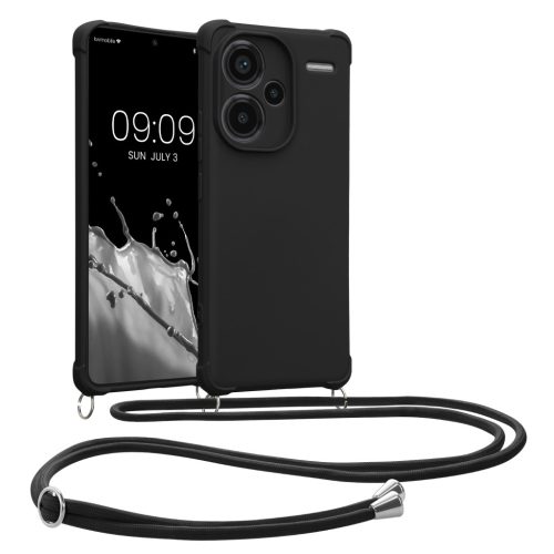 Husa cu jnur Xiaomi Redmi Note 13 Pro Plus 5G, Negru, Silicon, KWM000020ND003C